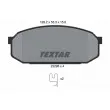 TEXTAR 2329501 - Jeu de 4 plaquettes de frein avant