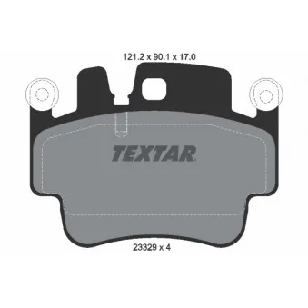 Jeu de 4 plaquettes de frein avant TEXTAR OEM 99635293091