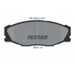 Jeu de 4 plaquettes de frein avant TEXTAR [2337101]