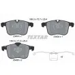 TEXTAR 2340404 - Jeu de 4 plaquettes de frein avant