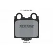 TEXTAR 2342901 - Jeu de 4 plaquettes de frein arrière