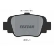 TEXTAR 2345401 - Jeu de 4 plaquettes de frein arrière