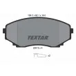TEXTAR 2351501 - Jeu de 4 plaquettes de frein avant