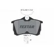 TEXTAR 2352701 - Jeu de 4 plaquettes de frein arrière