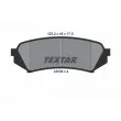 TEXTAR 2353902 - Jeu de 4 plaquettes de frein arrière