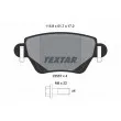 TEXTAR 2355701 - Jeu de 4 plaquettes de frein arrière