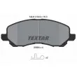 TEXTAR 2358403 - Jeu de 4 plaquettes de frein avant