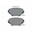 TEXTAR 2358501 - Jeu de 4 plaquettes de frein avant