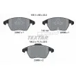 TEXTAR 2358701 - Jeu de 4 plaquettes de frein avant