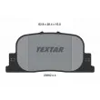 TEXTAR 2359201 - Jeu de 4 plaquettes de frein arrière