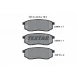 TEXTAR 2360801 - Jeu de 4 plaquettes de frein arrière