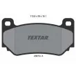 Jeu de 4 plaquettes de frein avant TEXTAR [2367901]