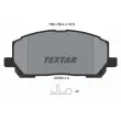 TEXTAR 2370301 - Jeu de 4 plaquettes de frein avant