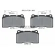 TEXTAR 2375603 - Jeu de 4 plaquettes de frein avant