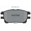 TEXTAR 2375901 - Jeu de 4 plaquettes de frein avant