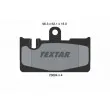 TEXTAR 2380401 - Jeu de 4 plaquettes de frein arrière