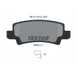 TEXTAR 2381601 - Jeu de 4 plaquettes de frein arrière