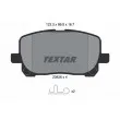 TEXTAR 2383601 - Jeu de 4 plaquettes de frein avant