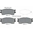 TEXTAR 2387301 - Jeu de 4 plaquettes de frein avant
