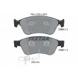 TEXTAR 2388501 - Jeu de 4 plaquettes de frein avant