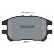 TEXTAR 2392901 - Jeu de 4 plaquettes de frein avant
