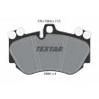 Jeu de 4 plaquettes de frein avant TEXTAR [2396101]