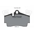 TEXTAR 2401001 - Jeu de 4 plaquettes de frein arrière