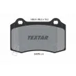 TEXTAR 2407601 - Jeu de 4 plaquettes de frein arrière