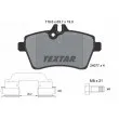 TEXTAR 2407702 - Jeu de 4 plaquettes de frein avant