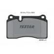 TEXTAR 2409803 - Jeu de 4 plaquettes de frein arrière