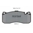 TEXTAR 2431601 - Jeu de 4 plaquettes de frein avant