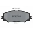 Jeu de 4 plaquettes de frein avant TEXTAR [2433601]