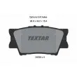 TEXTAR 2433801 - Jeu de 4 plaquettes de frein arrière