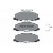 TEXTAR 2441801 - Jeu de 4 plaquettes de frein avant
