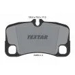TEXTAR 2445403 - Jeu de 4 plaquettes de frein arrière