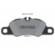 TEXTAR 2445902 - Jeu de 4 plaquettes de frein avant