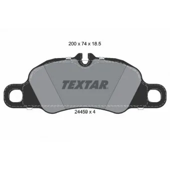 Jeu de 4 plaquettes de frein avant TEXTAR OEM 99735193107