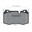 TEXTAR 2447801 - Jeu de 4 plaquettes de frein avant