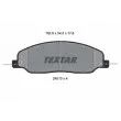 Jeu de 4 plaquettes de frein avant TEXTAR [2451301]