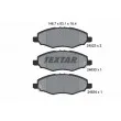 TEXTAR 2452301 - Jeu de 4 plaquettes de frein avant