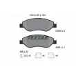 TEXTAR 2455001 - Jeu de 4 plaquettes de frein avant