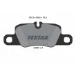 TEXTAR 2455402 - Jeu de 4 plaquettes de frein arrière