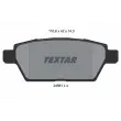 TEXTAR 2458102 - Jeu de 4 plaquettes de frein arrière