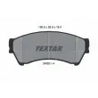 TEXTAR 2458201 - Jeu de 4 plaquettes de frein avant
