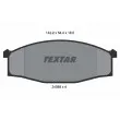 TEXTAR 2458501 - Jeu de 4 plaquettes de frein avant
