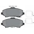 TEXTAR 2460401 - Jeu de 4 plaquettes de frein avant