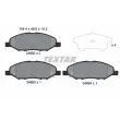 TEXTAR 2468201 - Jeu de 4 plaquettes de frein avant