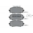 TEXTAR 2491001 - Jeu de 4 plaquettes de frein avant