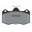 TEXTAR 2497401 - Jeu de 4 plaquettes de frein avant