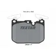 TEXTAR 2502807 - Jeu de 4 plaquettes de frein avant